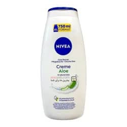 شامپو بدن کرمی نیوآ مدل Creme Aloe حاوی عصاره آلوئهورا 750 میل